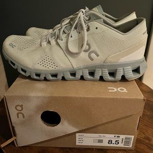 Women’s on cloud x in aloe surf color size 8.5. Worn twice. Perfect condition!